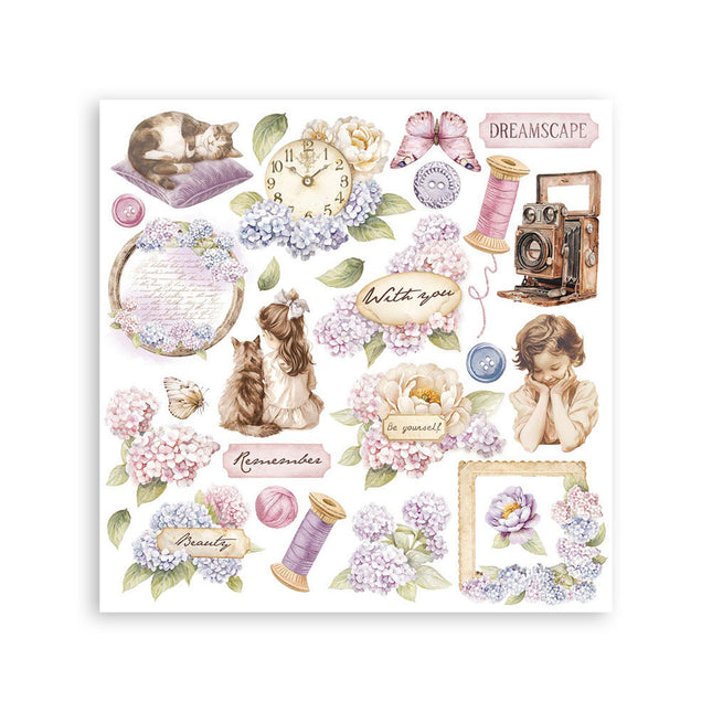 Stamperia - Quiet Days - Rub-On Kit - 6/Pkg