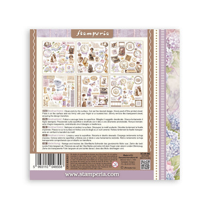 Stamperia - Quiet Days - Rub-On Kit - 6/Pkg