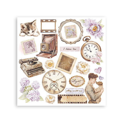 Stamperia - Quiet Days - Rub-On Kit - 6/Pkg