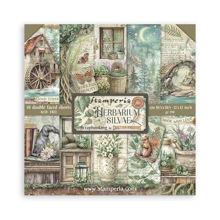 Stamperia - Herbarium Silvae - 12x12 Paper Pad