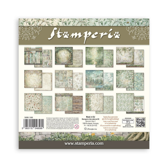 Stamperia - Herbarium Silvae Backgrounds - 12x12 Paper Pad