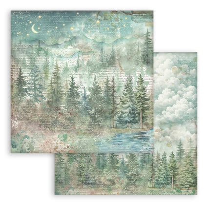 Stamperia - Herbarium Silvae Backgrounds - 12x12 Paper Pad