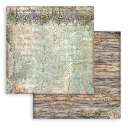 Stamperia - Herbarium Silvae Backgrounds - 12x12 Paper Pad