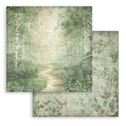 Stamperia - Herbarium Silvae Backgrounds - 12x12 Paper Pad