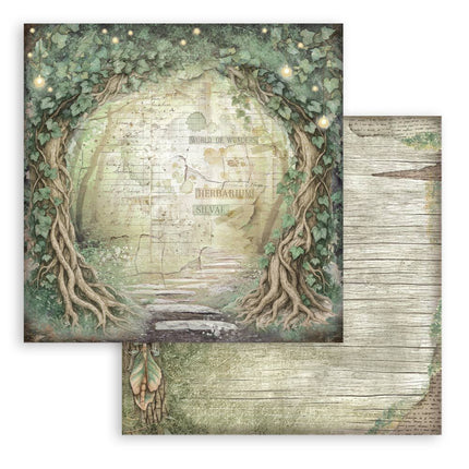 Stamperia - Herbarium Silvae Backgrounds - 12x12 Paper Pad