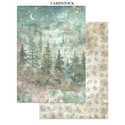 Stamperia - Herbarium Silvae - Junk journal stickers, cut-outs, backgrounds