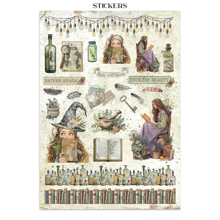 Stamperia - Herbarium Silvae - Junk journal stickers, cut-outs, backgrounds