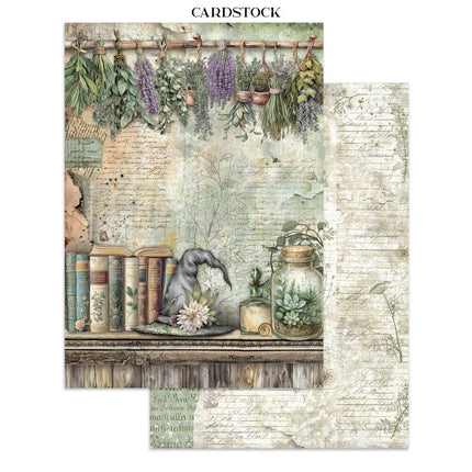 Stamperia - Herbarium Silvae - Junk journal stickers, cut-outs, backgrounds