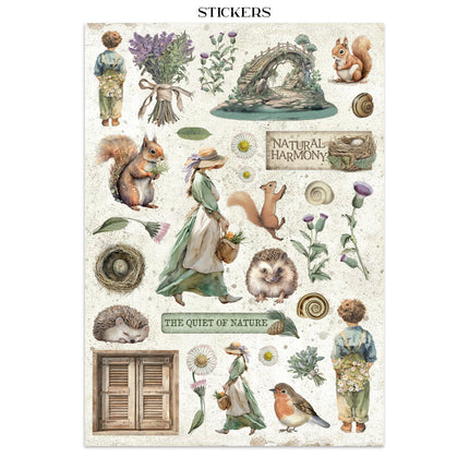 Stamperia - Herbarium Silvae - Junk journal stickers, cut-outs, backgrounds