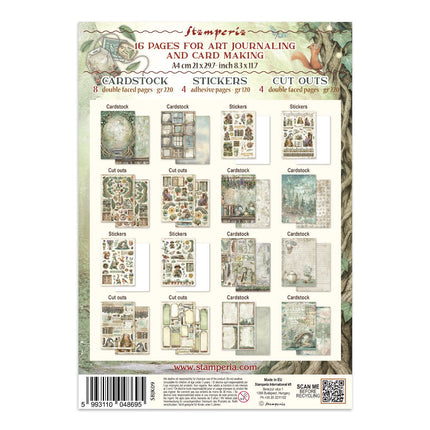Stamperia - Herbarium Silvae - Junk journal stickers, cut-outs, backgrounds