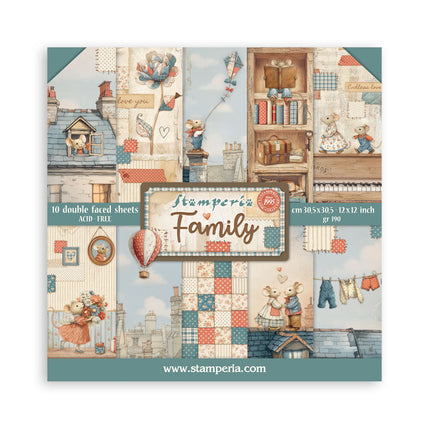 Stamperia - Family - 12x12 Paper Pad