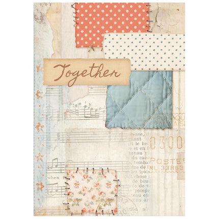 Stamperia - Family - Background Rice paper A6 8 sheets