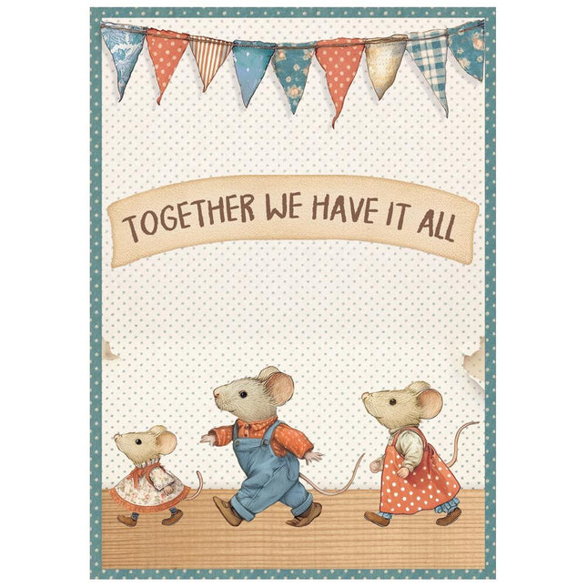 Stamperia - Family -Mini Rice paper A6 8 sheets
