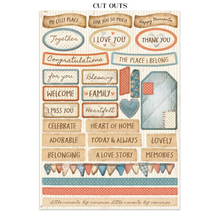 Stamperia - Family - Junk journal stickers, cut-outs, backgrounds
