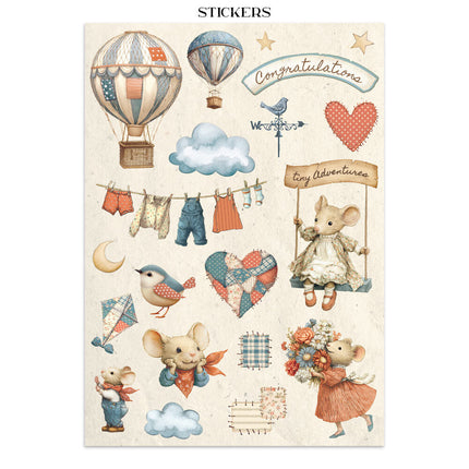 Stamperia - Family - Junk journal stickers, cut-outs, backgrounds