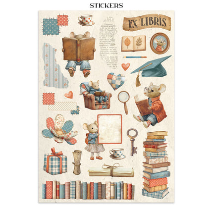 Stamperia - Family - Junk journal stickers, cut-outs, backgrounds