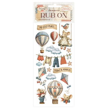 Stamperia - Family - Balloons Rub On