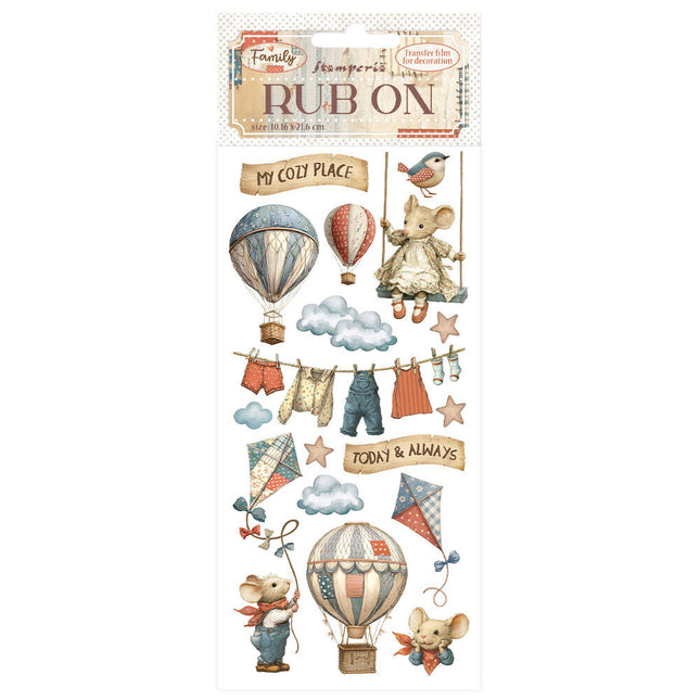 Stamperia - Family - Balloons Rub On