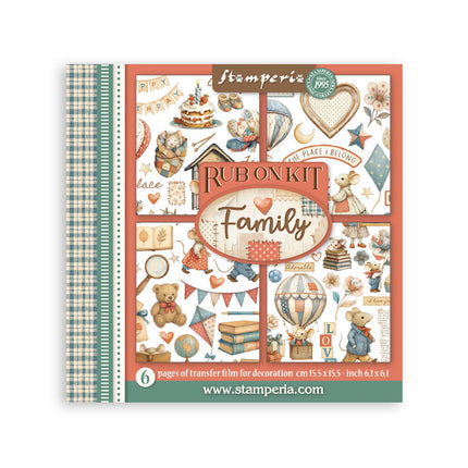 Stamperia - Family - Rub-On Kit - 6/Pkg
