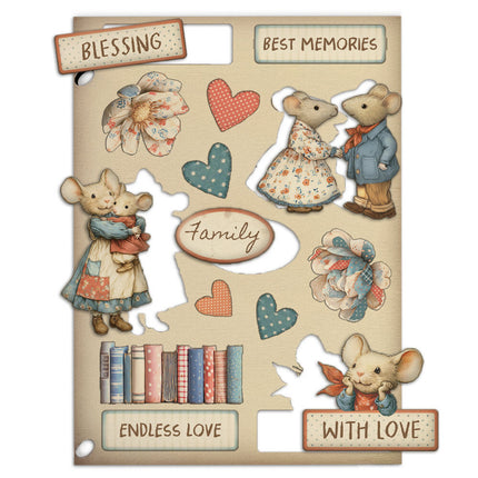 Stamperia - Family - A5 Wooden Shapes
