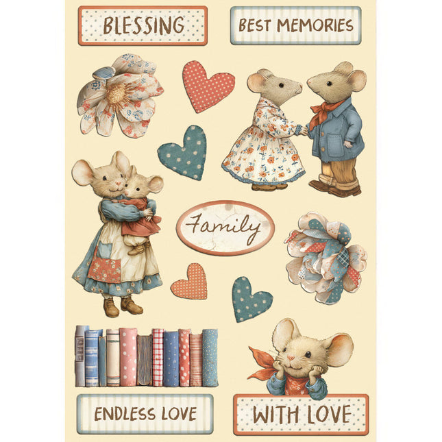 Stamperia - Family - A5 Wooden Shapes