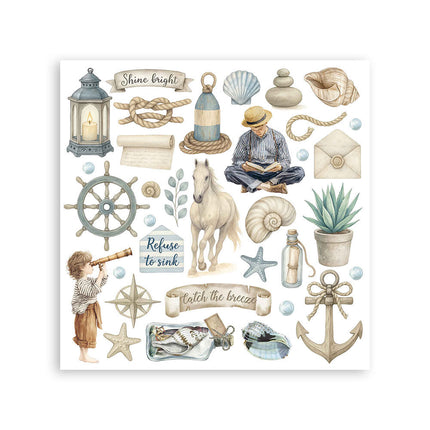Stamperia - Silent Sea - Rub-On Kit - 6/Pkg
