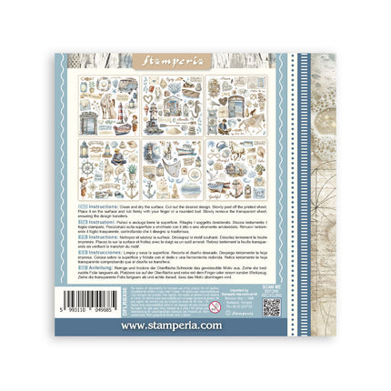 Stamperia - Silent Sea - Rub-On Kit - 6/Pkg