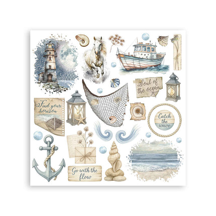 Stamperia - Silent Sea - Rub-On Kit - 6/Pkg