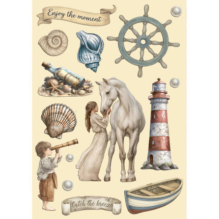 Stamperia - Silent Sea Colored - A5 Wooden Shapes