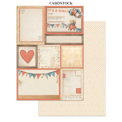 Stamperia - Baby - Junk journal stickers, cut-outs, backgrounds