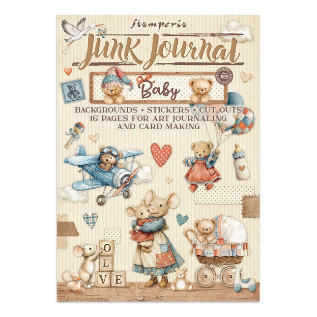 Stamperia - Baby - Junk journal stickers, cut-outs, backgrounds