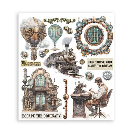 Stamperia - Voyages Fantastiques - Rub-On Assortment- 6/Pkg