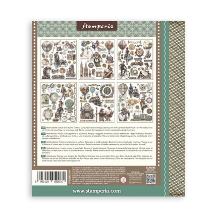 Stamperia - Voyages Fantastiques - Rub-On Assortment- 6/Pkg