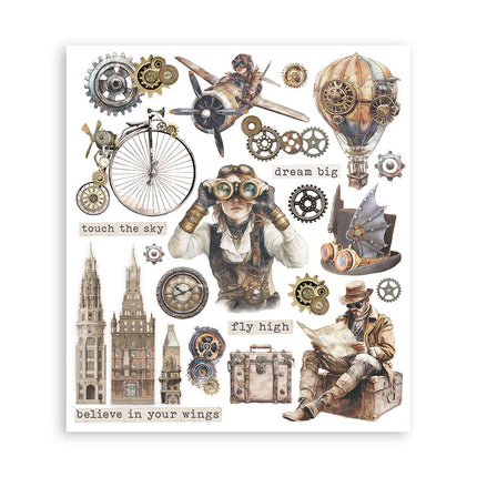 Stamperia - Voyages Fantastiques - Rub-On Assortment- 6/Pkg