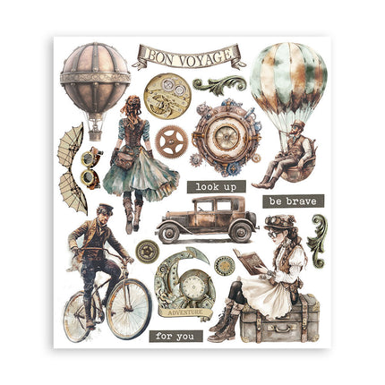 Stamperia - Voyages Fantastiques - Rub-On Assortment- 6/Pkg