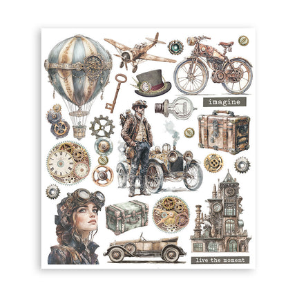 Stamperia - Voyages Fantastiques - Rub-On Assortment- 6/Pkg