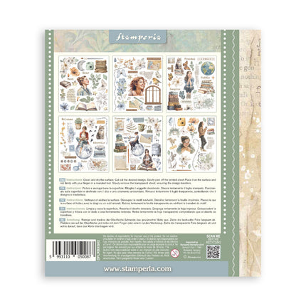 Stamperia - Secret Diary - Rub-On Assortment- 6/Pkg