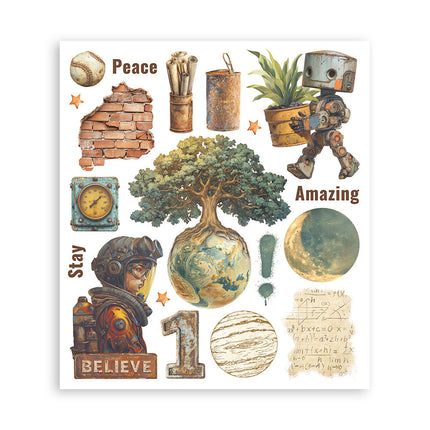 Stamperia - A New Beginning - Rub-On Selection - 6/Pkg