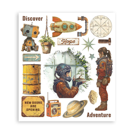 Stamperia - A New Beginning - Rub-On Selection - 6/Pkg