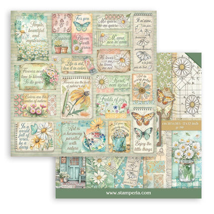 Stamperia - Daisy Art - 12x12 Paper Pad
