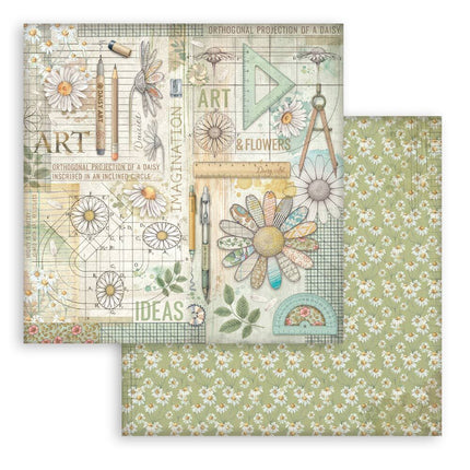 Stamperia - Daisy Art - 12x12 Paper Pad