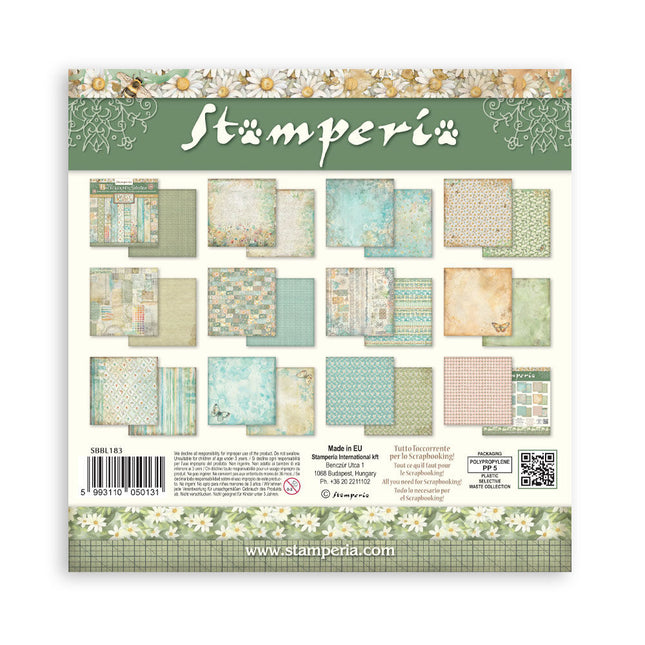 Stamperia - Daisy Art Backgrounds - 12x12 Paper Pad