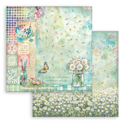 Stamperia - Daisy Art - 8x8 Paper Pad