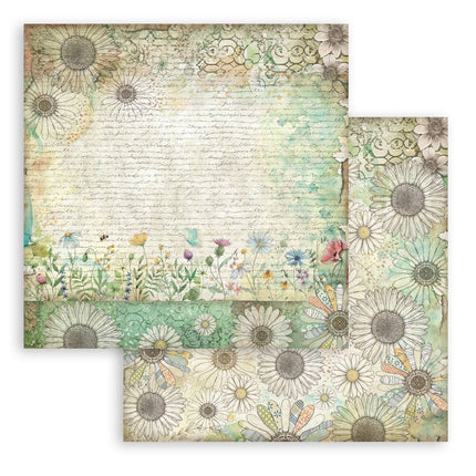 Stamperia - Daisy Art - 8x8 Paper Pad
