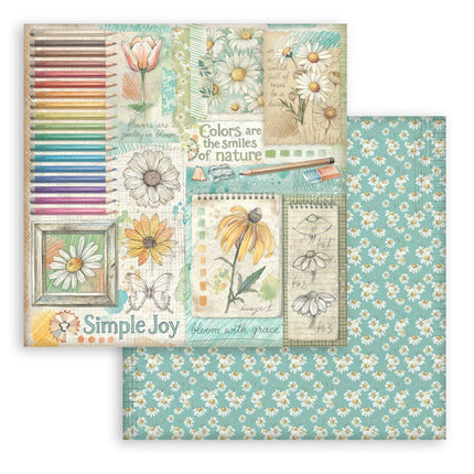 Stamperia - Daisy Art - 8x8 Paper Pad