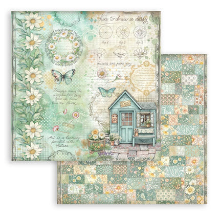 Stamperia - Daisy Art - 8x8 Paper Pad