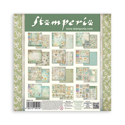 Stamperia - Daisy Art - 8x8 Paper Pad