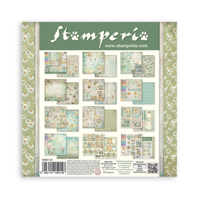 Stamperia - Daisy Art - 8x8 Paper Pad