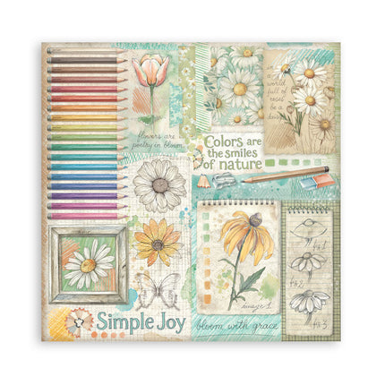 Stamperia - Daisy Art - Maxi 8x8 Paper Pad