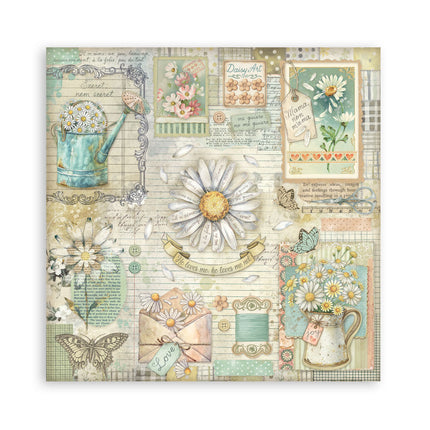 Stamperia - Daisy Art - Maxi 8x8 Paper Pad